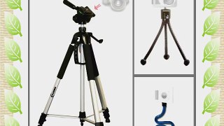 Solid Tripod Kit for Canon PowerShot A905/A800/A490 with Flexible Monopod and Mini Tripod