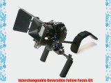 ePhotoInc DSLR Camera Shoulder Rig Movie Kit shoulder mount rig with Follow Focus and Matte