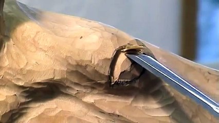 Carving a Horse's Head - Wood Carving Teaching DVD by Ian Norbury (Clip)