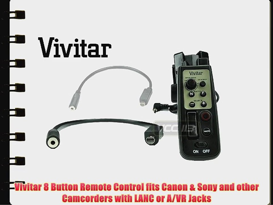 Vivitar 8 Button Remote Control fits Canon