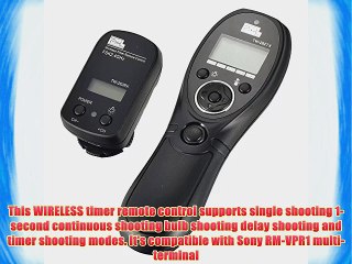Mudder Wireless Timer Remote Control Shutter Release intervalometer with Multi-Terminal Cable