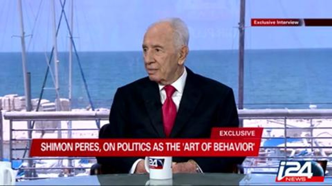 Exclusive television interview with Israeli President Shimon Peres on i24news