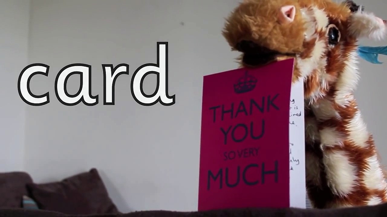 Geraldine the Giraffe learns /ar/