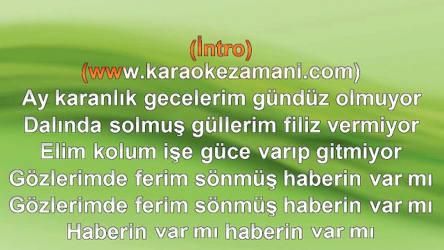 Edip Akbayram - Seni Seven Öldü - (Haberin Var Mı) - (2013) - TÜRKÇE KARAOKE