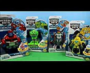 Transformers Rescue Bots Playskool Heroes Optimus Prime, Boulder construction bot, bumblebee