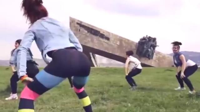 Russian women arrested for twerking in front of World War II memorial