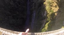 Fearless Mates Brave 200-Foot Drop Off Bridge in New Zealand