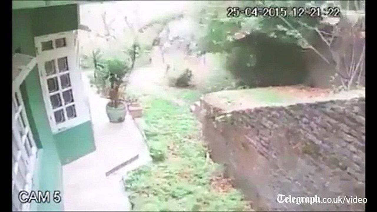 Nepal earthquake- Latest CCTV Video