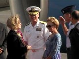 Secretary of State Hillary Rodham Clinton Arriving in Hawaii