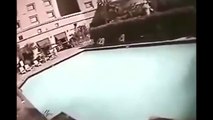 Security Camera Captures Shaking swimming pool in Nepal Earthquake 25.4.2015