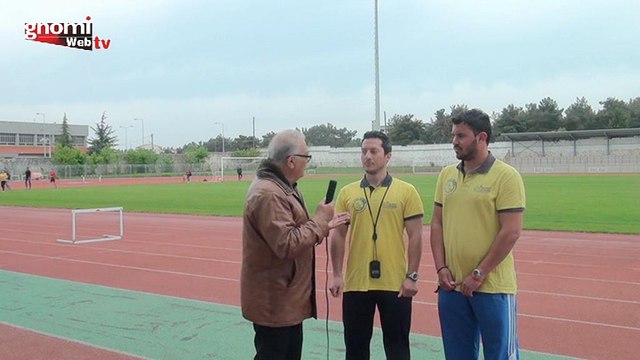 Οι προπονητές του Αίαντα Κιλκίς, Φίλιππος Μισαηλίδης και Χάρης Μηναρετζής, μιλούν στη Γνώμη