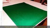 TORINO, RIVOLI   PANNO GIOCO, COLOR VERDE, PURO COTONE  EURO 16