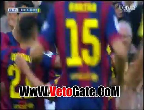 ميسى يتقدم بالهدف الاول برشلونه فى مرمى خيتافى