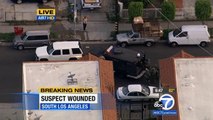 Kidnapping Suspect Surrenders to SWAT after LA Police Car Chase, Shooting Out LIVE on TV |VIDEO