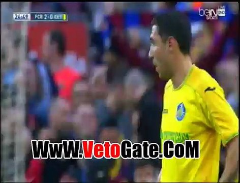 سواريز يتقدم بالهدف الثانى لبرشلونه فى خيتافى