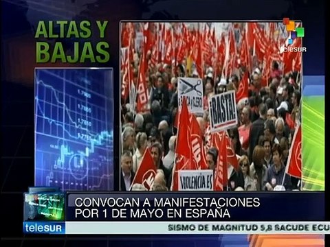 España: sindicatos marcharán contra políticas económicas