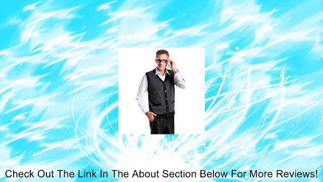 Men's Father's Spring Button Cardigan Knitted Wool Vest Waistcoat Review