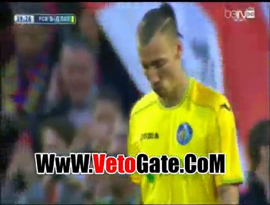 "سواريز" يتقدم بالهدف الخامس لبرشلونه فى مرمى خيتافى