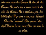 Gaston - Beauty And The Beast Lyrics HD
