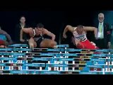 Slow Mo 110m Hurdles race