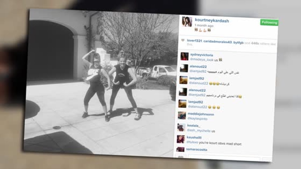 Kourtney Kardashian verliert ihr Schwangerschaftsgewicht