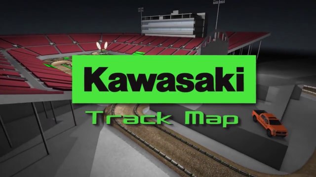 2015 AMA Supercross Rd 17 Las Vegas - Track Map (720p HD)