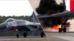 F-16 fighter jet bursts into flames on Indonesian runway, pilot only just escapes