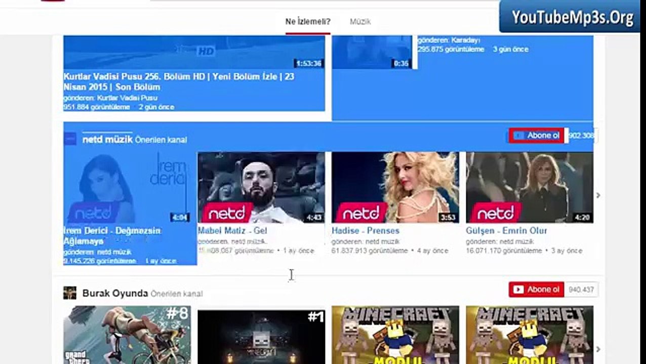 YouTube Mp3 İndirme Nasıl Yapılır YoutubeMp3s.Org