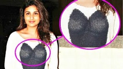 Parineeti Chopra BIG Boobies Exposed In Transparent Top - The Bollywood