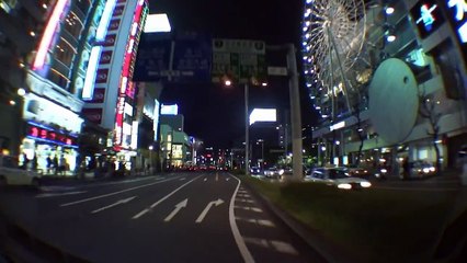 Nagoya Night City Drive(夜の名古屋市内をドライブ)