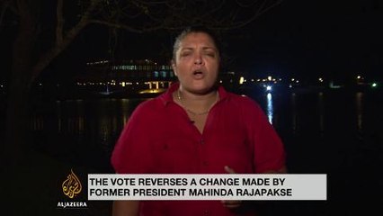 Sri Lanka votes to curb presidential powers