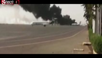 İran uçağı inmesin diye pisti bombaladılar