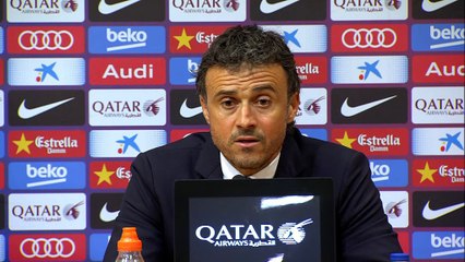 Luis Enrique: "Aún quedan cuatro partidos, no nos confiamos"