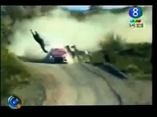 Fatal Crash.  Rally car hits Horse !!!