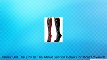 DC Comics HARLEY QUINN Faux Lace-Up Red/Black KNEE-HIGH SOCKS Review