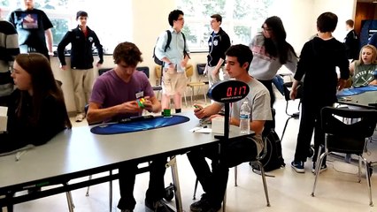 World record for Rubik's Cube in 5.25 seconds