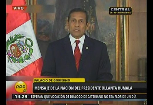 Ollanta Humala: Gobierno del Perú 'da por concluida' lamentable controversia con Chile por espionaje