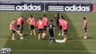 Ronaldo tricks Odegaard with ball skills as teammates laugh