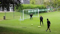 FC NANTES Spécifique Gardiens du 24-04-15 video 5 (Gardiens sur exercice avec joueurs)