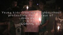 Young Kids doing protest against Corruption in favor of Anna Hazare and LOKPAL bill