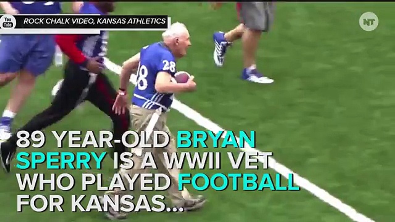 89 Year Old War Vet Scores Touchdown
