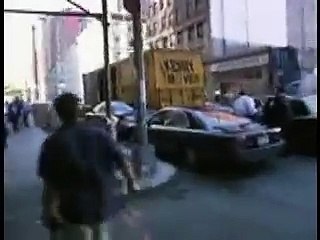 (1 of 2) New Ground Level 911 Footage With Demolition Truck