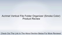 Acrimet Vertical File Folder Organizer (Smoke Color) Review