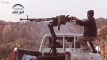 الجيش الحر 2014 الهجوم على حاجز لعصابات الأسد بالأسلحة الثقيلة