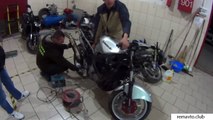 Володя заводит Мотоцикл Kawasaki ZZR 600 после КАП-ремонта