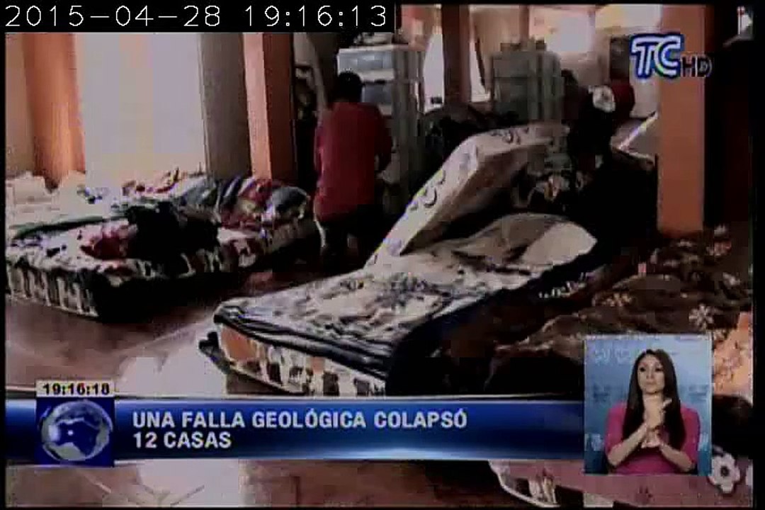 Viviendas colapsan en el cantón Zaruma por falla geológica