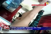 Detienen a trabajador del Hospital del Niño por grabar a menores de edad