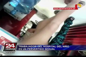 Detienen a trabajador del Hospital del Niño por grabar a menores de edad
