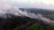 Incêndio florestal na Ucrânia atinge arredores de Chernobyl