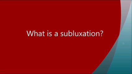 What is a subluxation? Orlando Chiropractic